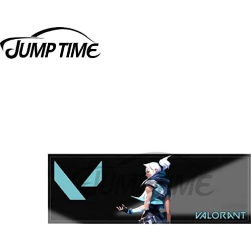 Jump Time 13 x 4cm For Jett Valorant Slap JDM Car Stickers Personality Creative Vinyl Material Decal Car Accessories Decoration