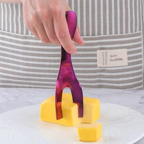 High Quality 304 Stainless Steel Butter Cube Cutting Knife Butter Knife Jam Knife Spatula Cheese Cheese Knife Cutting Knife