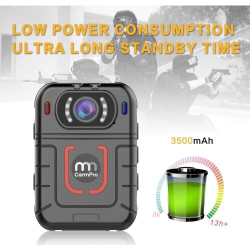 CammPro M831 Law Enforcement Recorder Ultra-Rugged Night Vision Police Wireless Security Mini Body Worn Camera With Build-in GPS