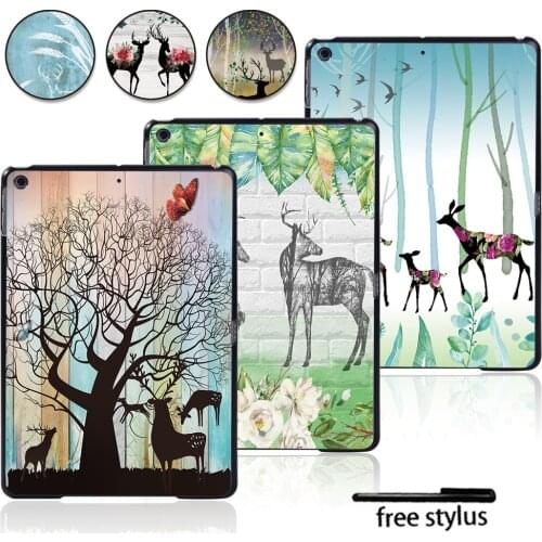 Tablet Hard Shell Case for Apple IPad Air 1 2 3/Air 4 10.9/IPad 8th 7th 6th 5th/Mini 12345/IPad 234 Painting Deer Series Case
