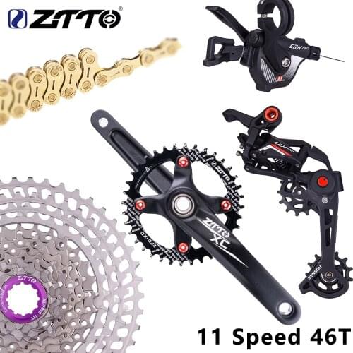 ZTTO Ultralight MTB 11Speed 46T Groupset Derailleur Shifter Crankset 11s Gold Chain 11s 11-46T Cassette Group Set vs M8000 M7000