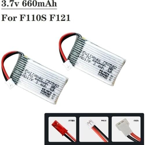 1Pcs Rechargeable Battery For F121/F110S Quadcopter Parts 3.7v 660mAh Lipo Battery 3.7V 660mAh 25C Battery 792540