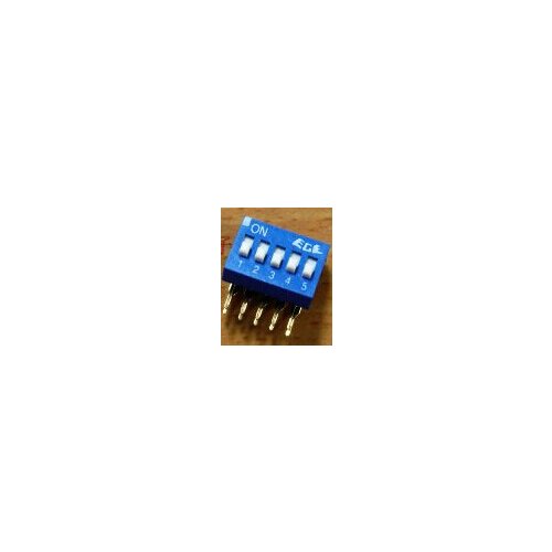 100% Original EDG105 5P 2.54mm Right Angle DIP Switch EDG105SRA x 100PCS