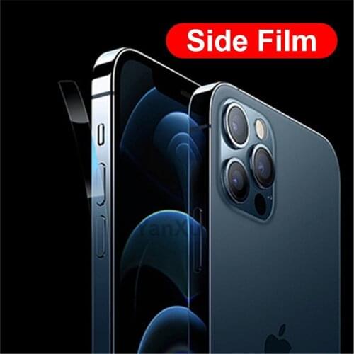 100Pcs TPU Hydrogel Rim Film HD Transparent For iPhone12/12Promax Mobile Phone Side Film Protective Ultra-Thin For iPhone 12Mini