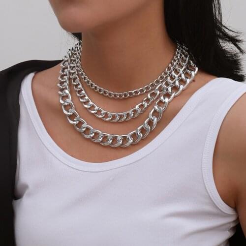 3Pcs/Set Female Fashionable Choker Clavicle Chain Alloy Necklace Jewelry Gift