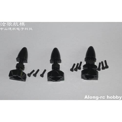 Free shipping 3pcs RC Airplane Spinner for sunnysky X2814/2820 brushless MOTOR Shaft Motor Propeller Adaptor (black) rc part