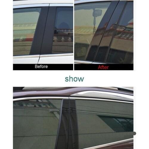 6 PCS DIY Car styling NEW PC two style Pillar Decorative light box for Honda 2014 New Accord 9 parts accessories