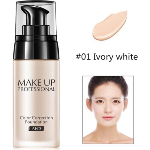 Makeup Base Face Liquid Foundation BB Cream Concealer Moisturizer Oil-control Whitening Waterproof Liquid Foundation Maquiagem