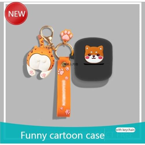 For Audio Technica ATH-CK3TW Case Cartoon dogWireless Bluetooth Earphone Case Charging box soft shockproof Cover Ck3tw