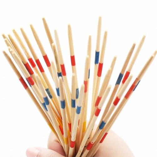 Wooden Multicolor Pick-Up Sticks Game with Dice Classic Toy Desktop Party Game Toy Children Early Learning Educational Toy