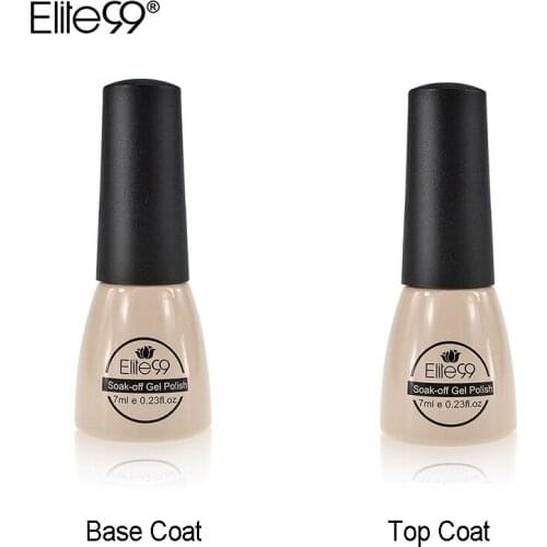 Elite99 7mlTop Base Coat For Pure Color Gel Polish Soak Off Gel Nail Polish Primer Nail Gel Varnish Transparent Nail Art Lacquer