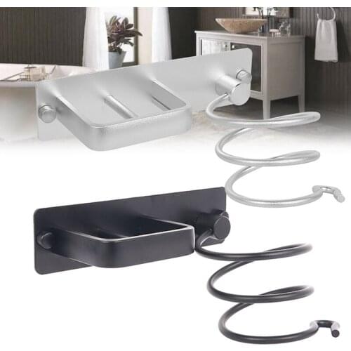 Hair Dryer Holder Rack Barber Hair Styling Storage Straighteners Organizer Hairdryer Aluminum Alloy Hair Dryer Stand Bracket