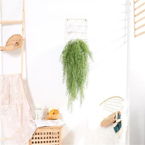 Artificial Plant Vines Wall Hanging Rattan Leaves Branches Outdoor Garden Home Decoration Plastic Fake Silk Leaf Green Plant