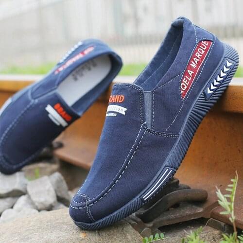 Leisure Men Sneakers Shoes Original Outdoor Casual Canvas Walking Shoes Denim Cloth Footwear Vulcanize Flat Shoes Size 38-46