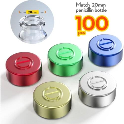 100pcs 20mm Aluminium Sealing Cap Many Colored Pharmaceutical Caps for crimp glass vial,Aluminium Sealing