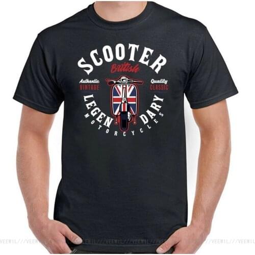 Legendary Scooter Uomo Biker T-Shirt Lambretta Vespa Mod Paul Weller Bicicletta Festive T Shirt