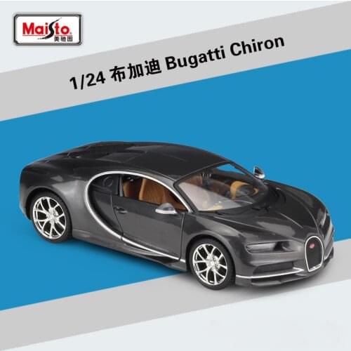 Maisto diecast 1:24 Scale High Simulation Metal Toy Car Bugatti Chiron Alloy Model Car Toys For Boys Children Gifts Collection