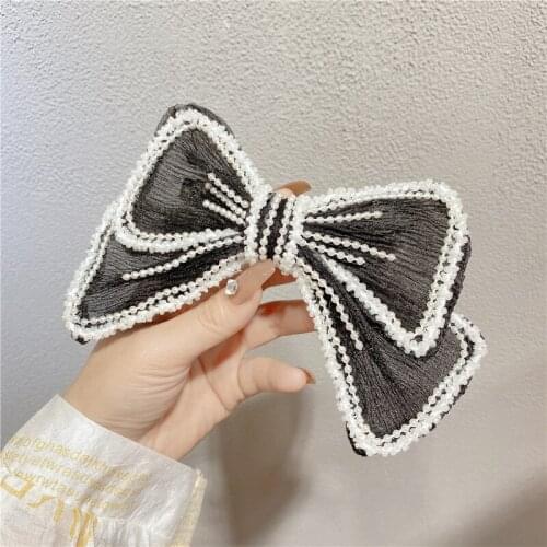 Fashion Girls lady bowknot spring clips Hair Clips Hairpins Women Hair Accessories Beauty Barrettes Hair Headwear Hair Clip