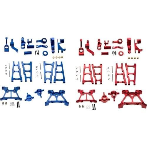 Upgrade Chassis Parts Kit fit for SLASH 1:10 RC Truck Steering Set C-Seats Front/Rear Swing Arms Steering Hubs Parts Accessory