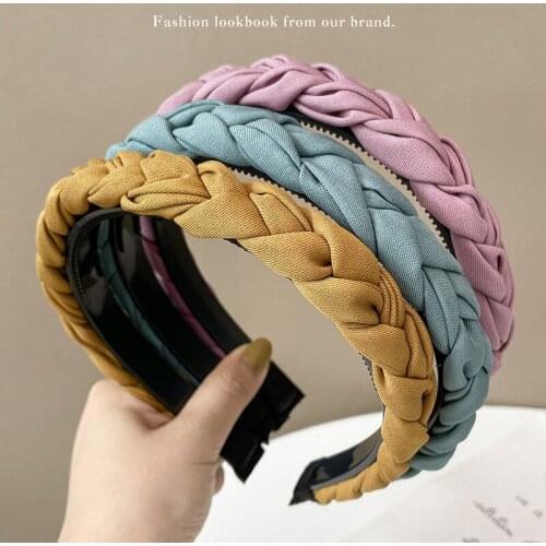 Free shipping fashion women solid color Twist disciple knot hairbands girls headbands ladys headwear hair accessories