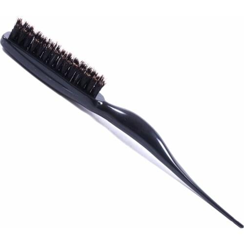 Pro Salon Black Hair Brushes Comb Slim Line Teasing Combing Brush Styling Tools DIY Kit Professional Plastic Hairdressing Combs