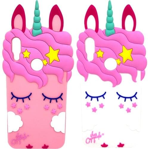 3D Unicorn Silicone Case For Xiaomi Mi A1 A2 A 2 Lite 5X 6X Redmi S2 4A 5A 6A 6 7 Note 4 4X Note 5 6 7 Pro Cute Soft Phone Cover