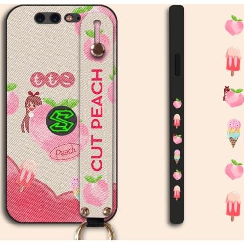 Cute Fruit Girl Phone Case For Xiaomi Mi Max 2 MiX 3 WristBand Holder Back Cover For Xiaomi Black Shark 2 3 4 Pro