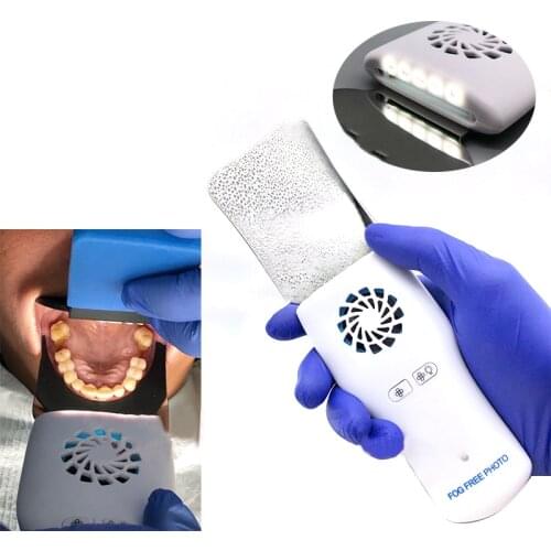 Dental Imaging LED Fog Free Photo Mirror High Hardness Stainless Ssteel Cavity Obervation Reflector Oral Orthodontic