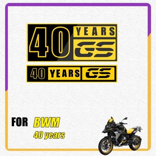 Motorcycle 40 Years GS Windshield helmet fuel tank Reflective Sticker Decal for BMW Motorrad R R1250GS ADV F750GS F850GS /ADV