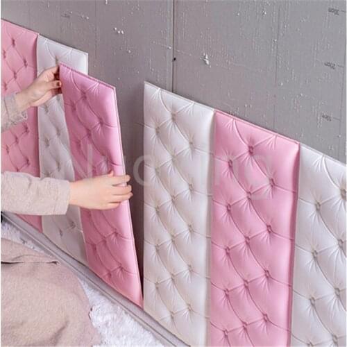 Thickening Self-adhesive Childrens Room Collision Wall Sticker Tatami Soft Packaging Wall Collision Protection Pad