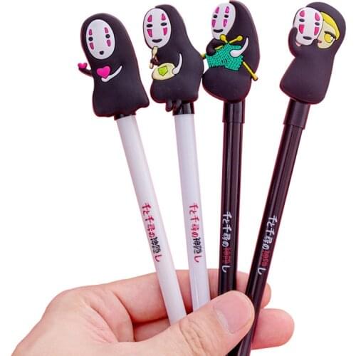 Japan Spirited Away No Face Man Gel Pen Cute 0.5mm Black Ink Neutral Pens Promotional Stationery Gift School Writing Supplies