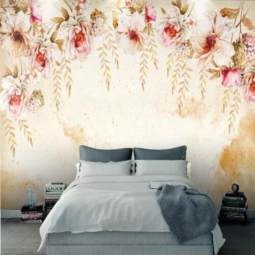 YOUMAN Custom Modern 3d Photo Wallpaper Wall Murals 3d Hand-Painted Flower Living Room Sofa Bed Background Wall Home Decor Paper