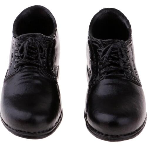 1/6 Male Black Leather Shoes for 12'' Kumik CG CY Accessory