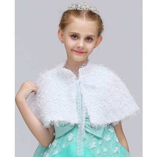2020 Baby Girl Wrap Warm White Cape Childrens Shawl CHD20132