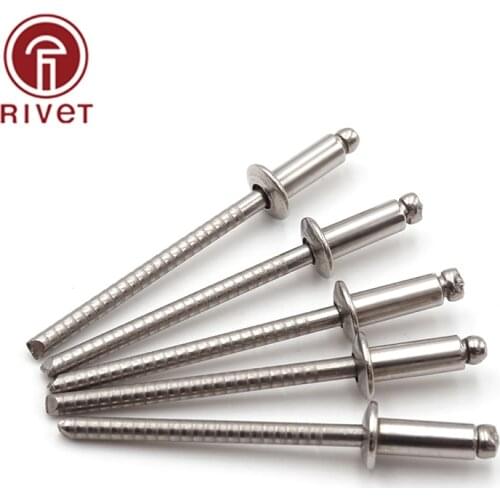 304 M5*8/10/12/16/25/30/35mm Stainless Steel Blind Rivets Pull Nails Tool Round Head Rivets Remaches Fastening Accessories