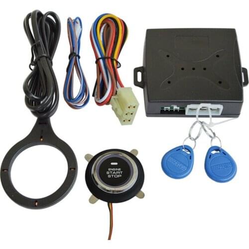 Car Engine Push Start Button RFID Engine Lock Ignition Keyless Entry System Go Push Button Engine Start Stop Immobilizer SQ9002B