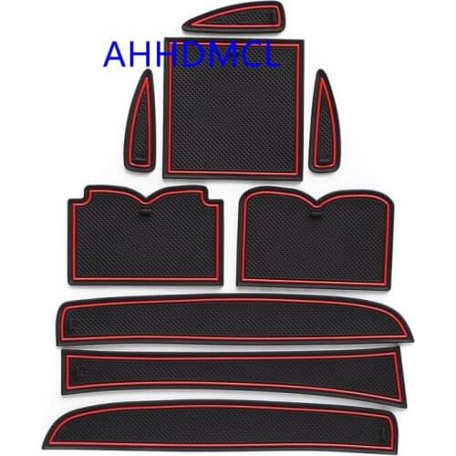 Car Anti-Dirty Pad Door Groove Gate Slot Cup Armrest Storage Pad Anti-Slip Mat For Infiniti QX50 EX25 EX35