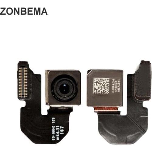 ZONBEMA 50pcs Original Test Back Rear Camera With Flash Module Sensor Flex Cable For iPhone 6 6 Plus Replacement Parts