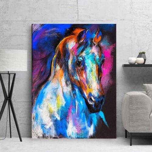 Paintings with rhinestones diamond embroidery horse diamond Painting cross stitch mosaic decor gift animal Wall Art,YG1690