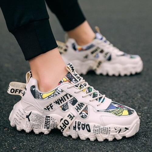 ZEEKSON Mens Board Shoes Korean Version of the Trend of Sports and Leisure Breathable Couples Old Shoes Student Running Shoes