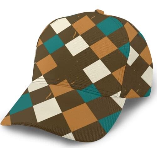 Summer Beach Vintage Plaid Baseball Cap Fashion Men Hat Cap Summer Dad Hat Male Sports Hat