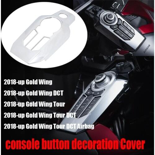 NEW Chrome Central console button decoration Cover Center console Switch Panel Cover For Honda Goldwing GL 1800 GL1800 2018