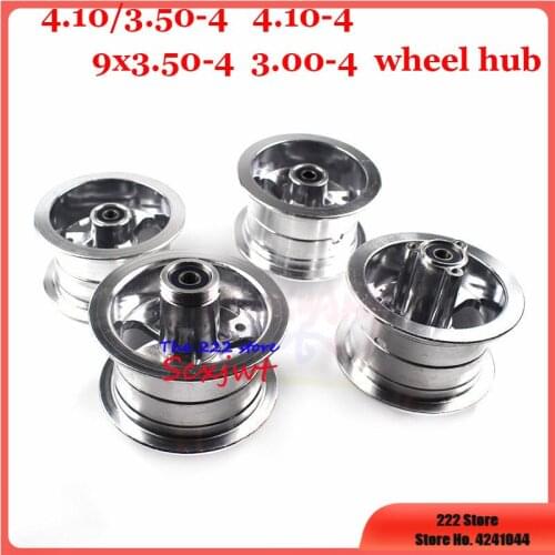New 4 Inch 3.00-4 Wheel Rim 4.10/3.50-4 9x3.50-4 Aluminum Alloy Hub for MIni Motorcycle Electric Scooter Gas Scooter ATV 4.10-4