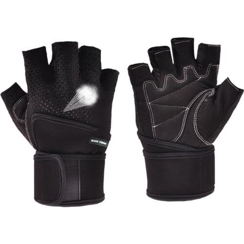 Weight Lifting Gloves Workout Gloves Men Barbell Gym Gloves Wrist Support for Power Lifting Training Fitness Exercise Protection