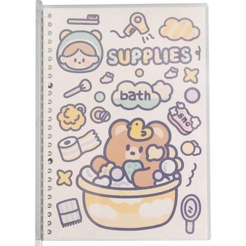 2021 New Lovely B5 Grid Notebook Portable Hand Account Checkered Paper Kawaii Stationery Loose Leaf Coil Book Supplies