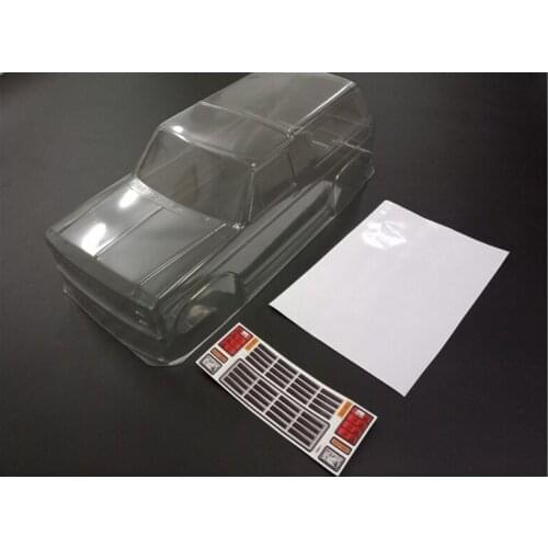 PC Clear Car Shell For 1:10 Scale Rc Cars 4X4 Crawler Truck TRAXXAS TRX4 SCX10 II RC4WD D90 TAMIYA CC01 JEEP Wrangler DIY Part