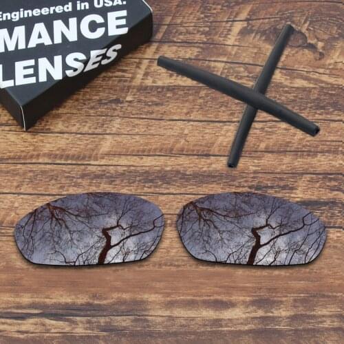 ToughAsNails Brown Polarized Replacement Lens and Gray Earsocks for Oakley Whisker