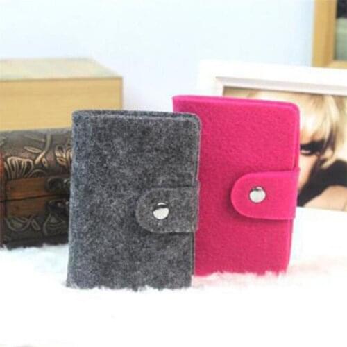 24 slots Vintage Womens Mens ID Credit Card Button Case Holder Wallet Organizer Gift Business Card ID Holder Wallet