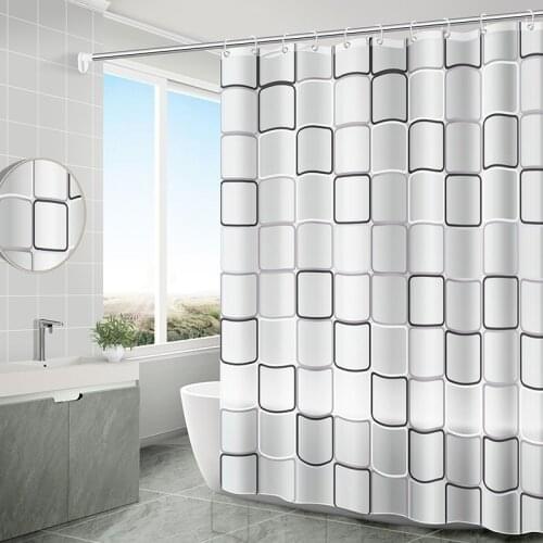 Modern Shower Curtain Hook Mildew Proof CurtainsTranslucent Home Used Waterproof Mildew PEVA Curtain For Bathroom Shower
