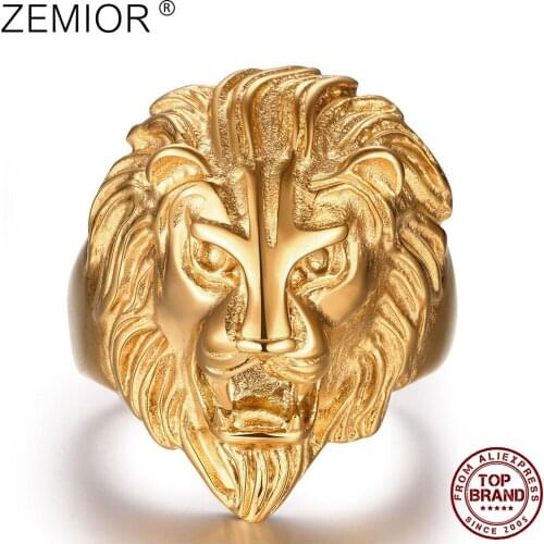 ZEMIOR Gold Rings For Men